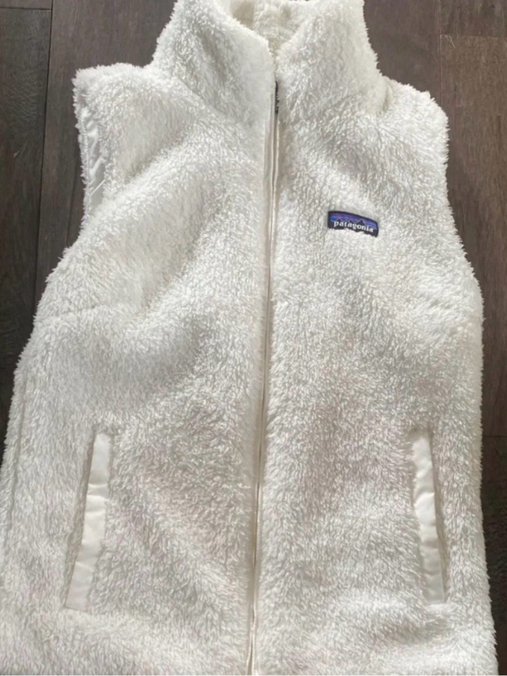 Patagonia Kids Off-White Sherpa Fleece Vest